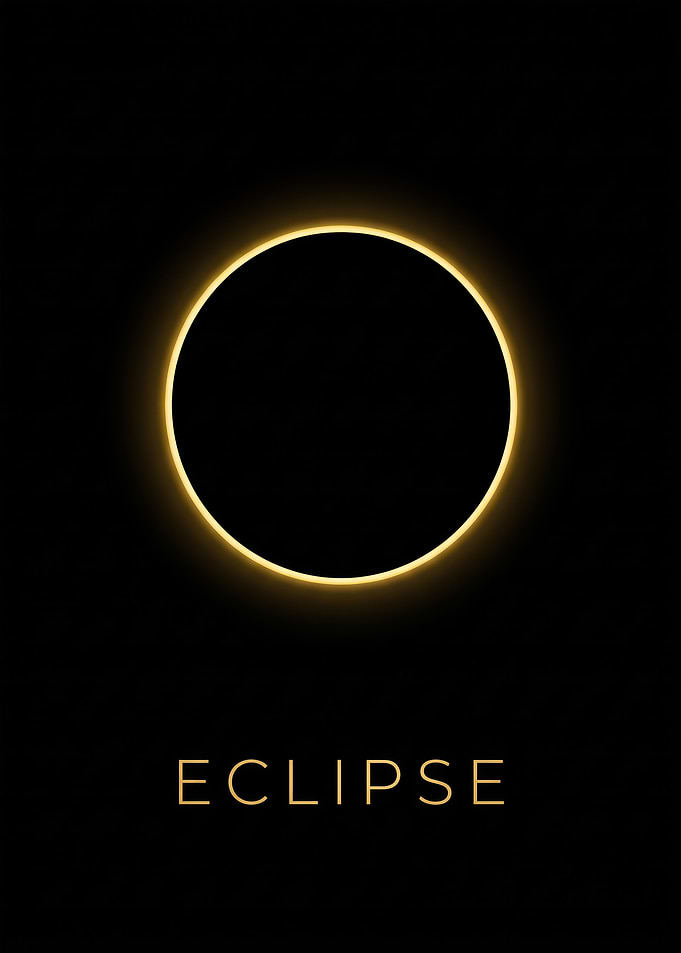 Minimalist Solar Eclipse Poster