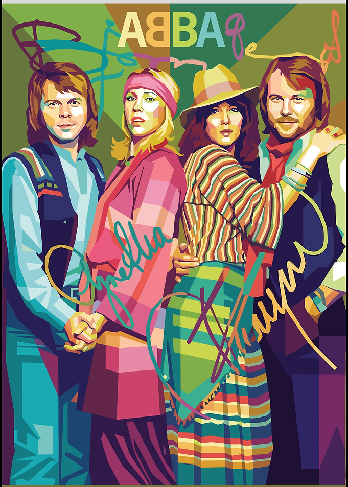 ABBA Pop Art Portrait
