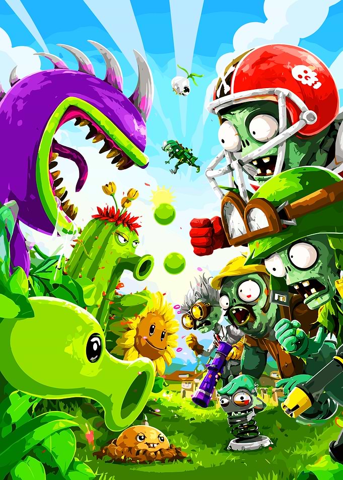 Plants vs. Zombies Battle Scene