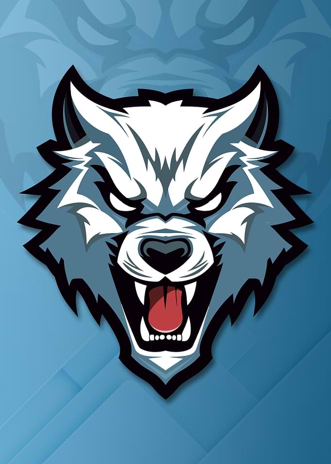 Aggressive Wolf Mascot Logo