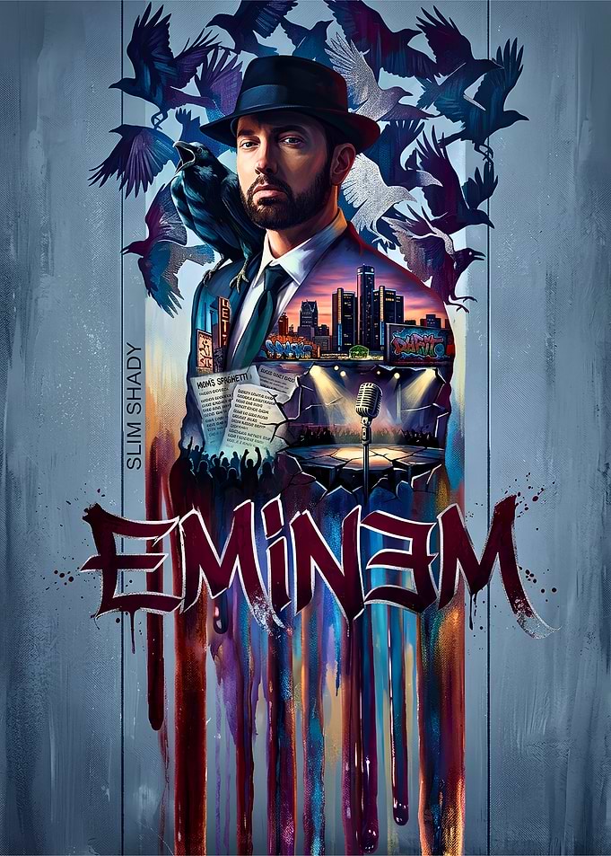 Eminem Artistic Portrait Poster