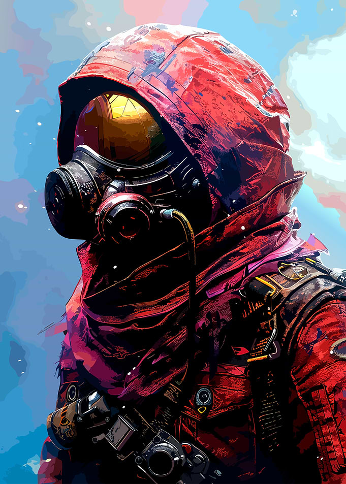 Post-Apocalyptic Survivor in Red Hood