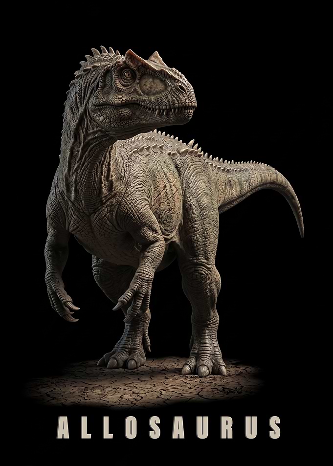 Allosaurus Dinosaur poster