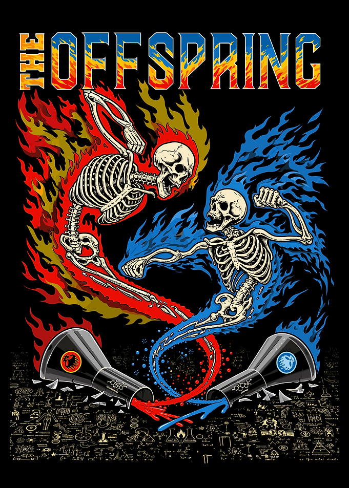 The Offspring Fire and Ice Skeletons