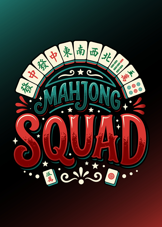 Mahjong Squad Typography Design