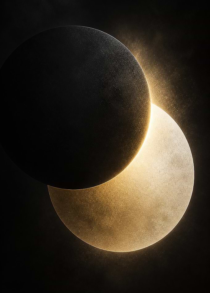 Eclipse Dual Disc Geometric Celestial