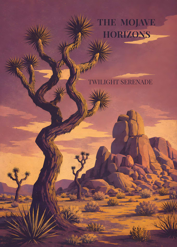 The Mojave Horizons Twilight Serenade Poster