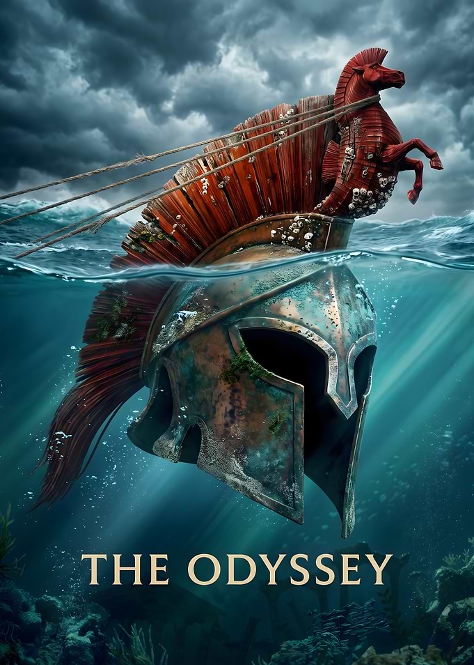 The Odyssey Trojan Helmet Poster