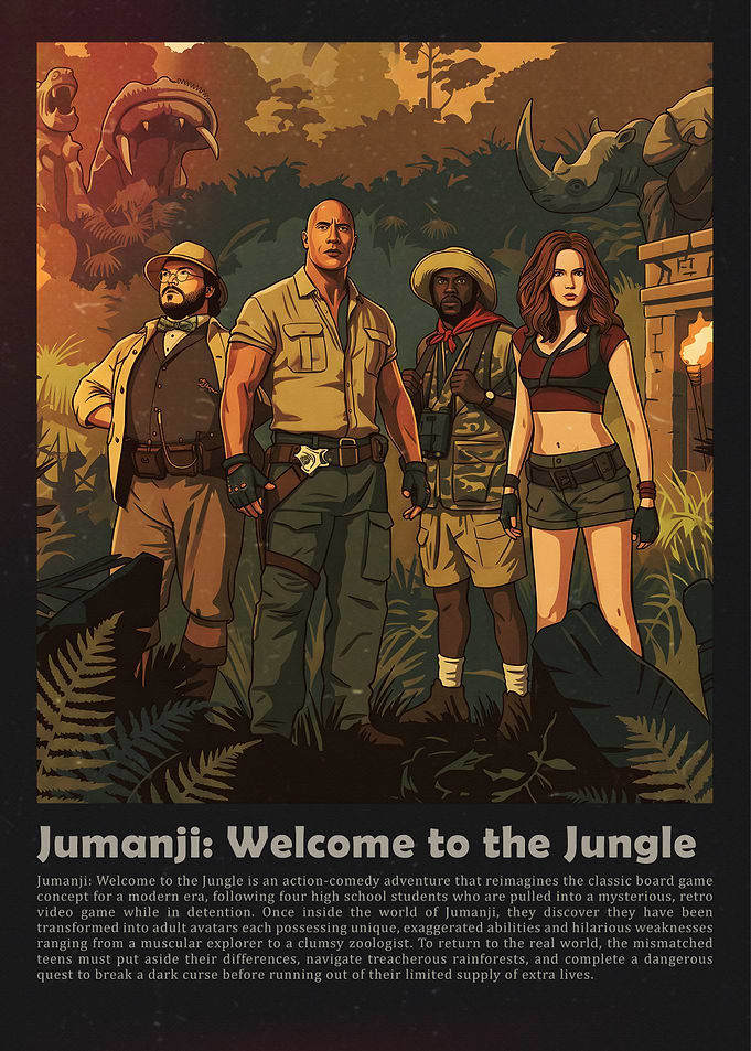 Jumanji Welcome to the Jungle Poster