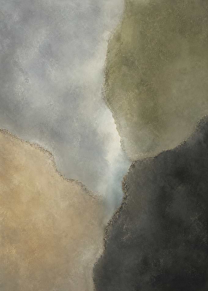 Misty Moss and Sand Mineral Abstract