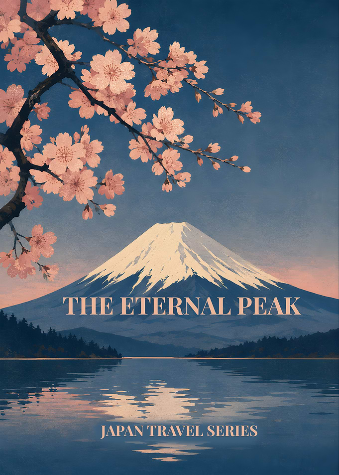 The Eternal Peak Japan Travel Poster