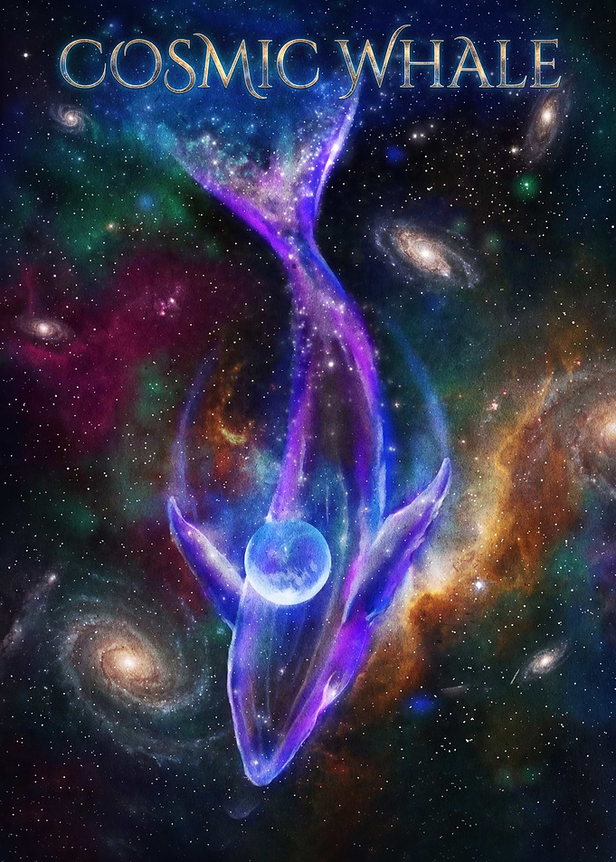 Cosmic Whale Nebula Space Art
