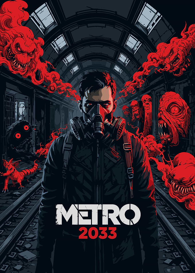 Metro 2033 Post-Apocalyptic Game Poster