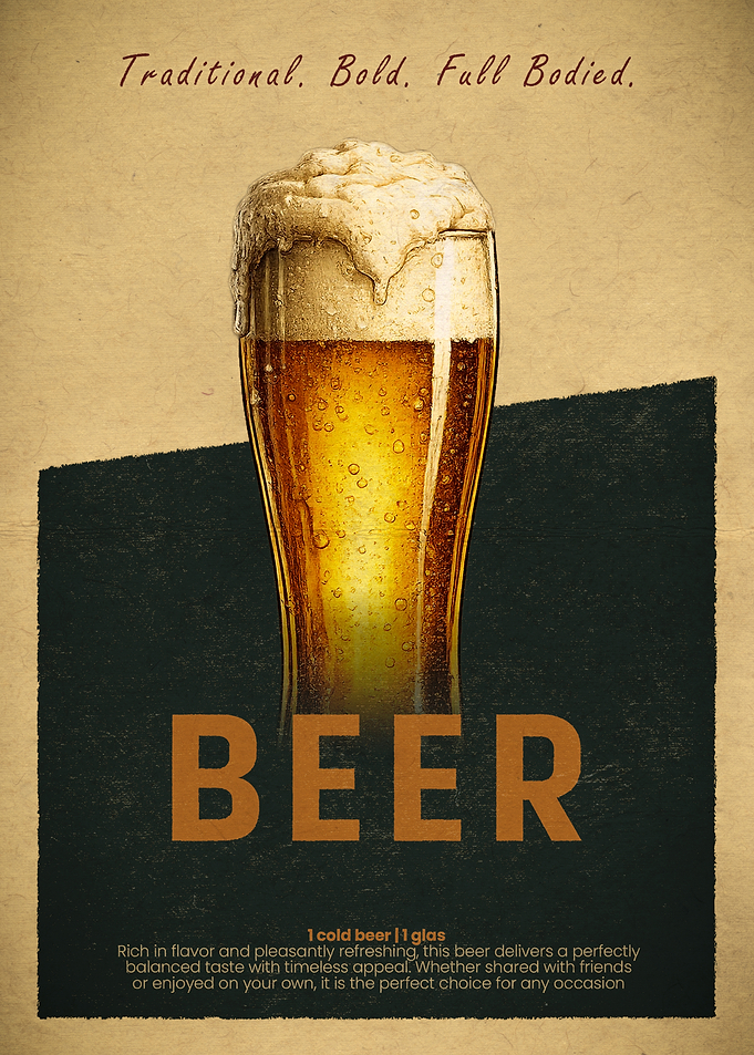 Vintage Style Beer Poster