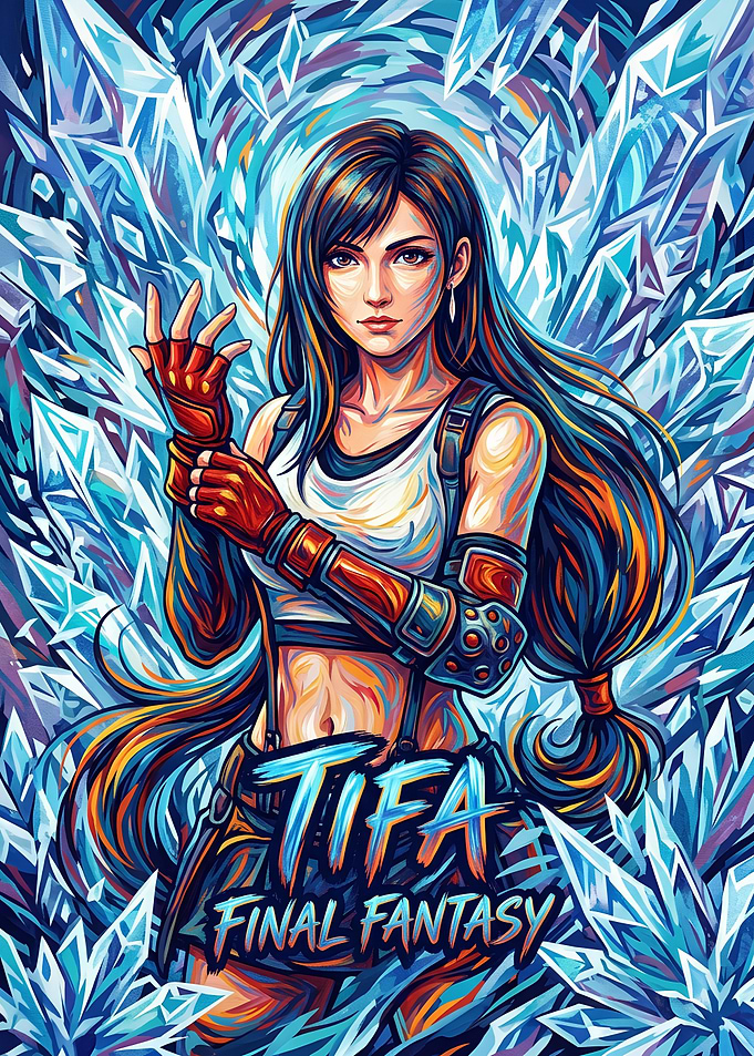 Tifa Lockhart Final Fantasy Crystal Art