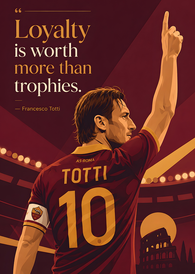 Francesco Totti AS Roma Poster