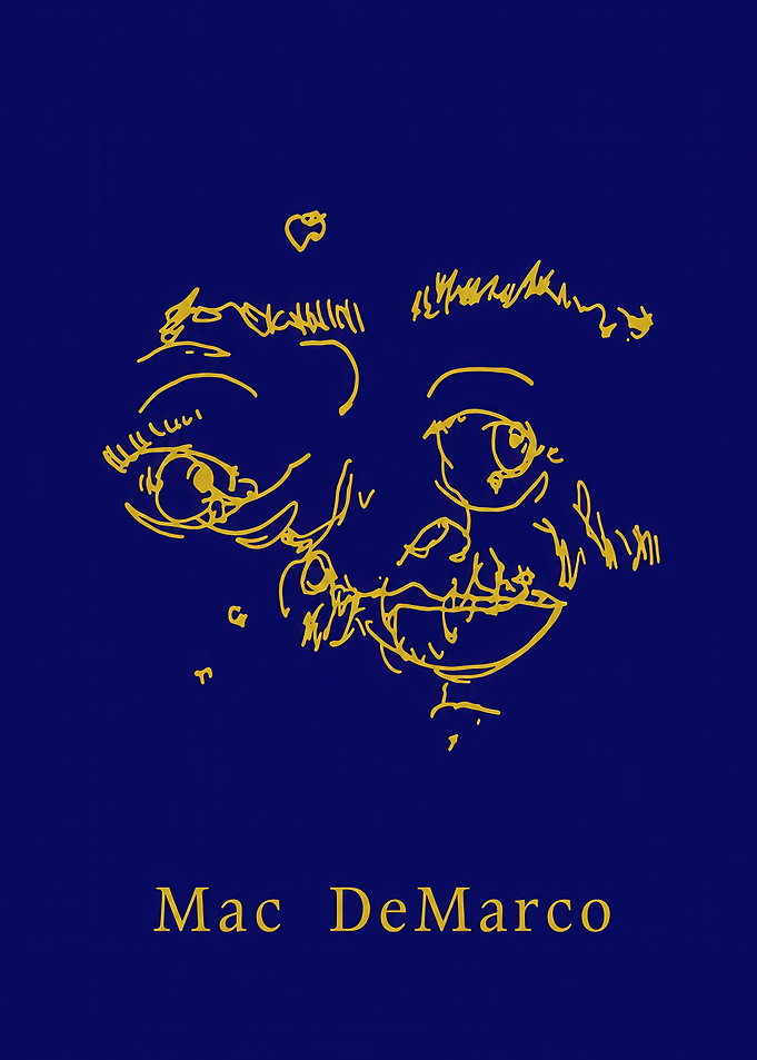 Mac DeMarco Minimalist Line Art Poster