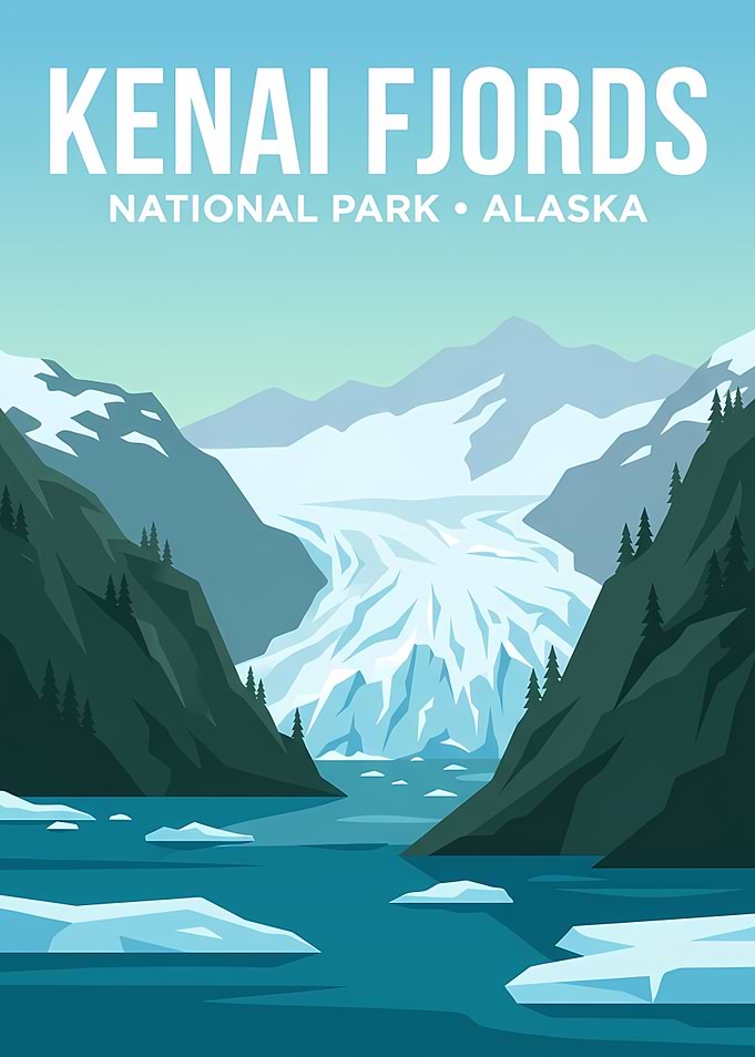 Kenai Fjords National Park Poster
