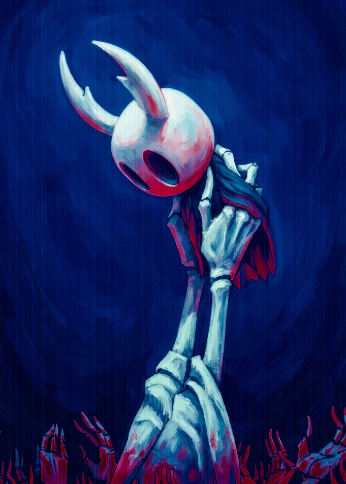 Hollow Knight Skeleton Hands Illustration