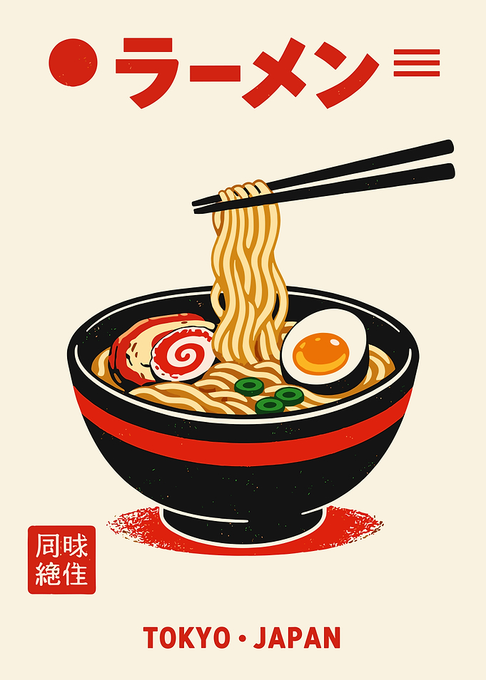Tokyo Ramen Bowl Poster