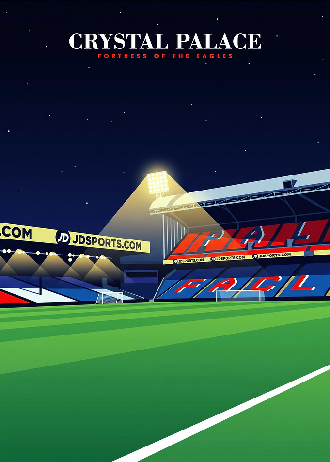 Crystal Palace FC Stadium Poster