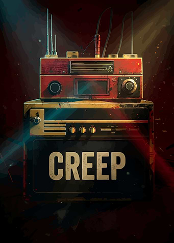 Creep Radiohead Vintage Audio Poster