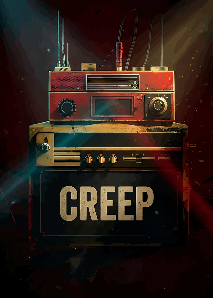 Creep Radiohead Vintage Audio Poster