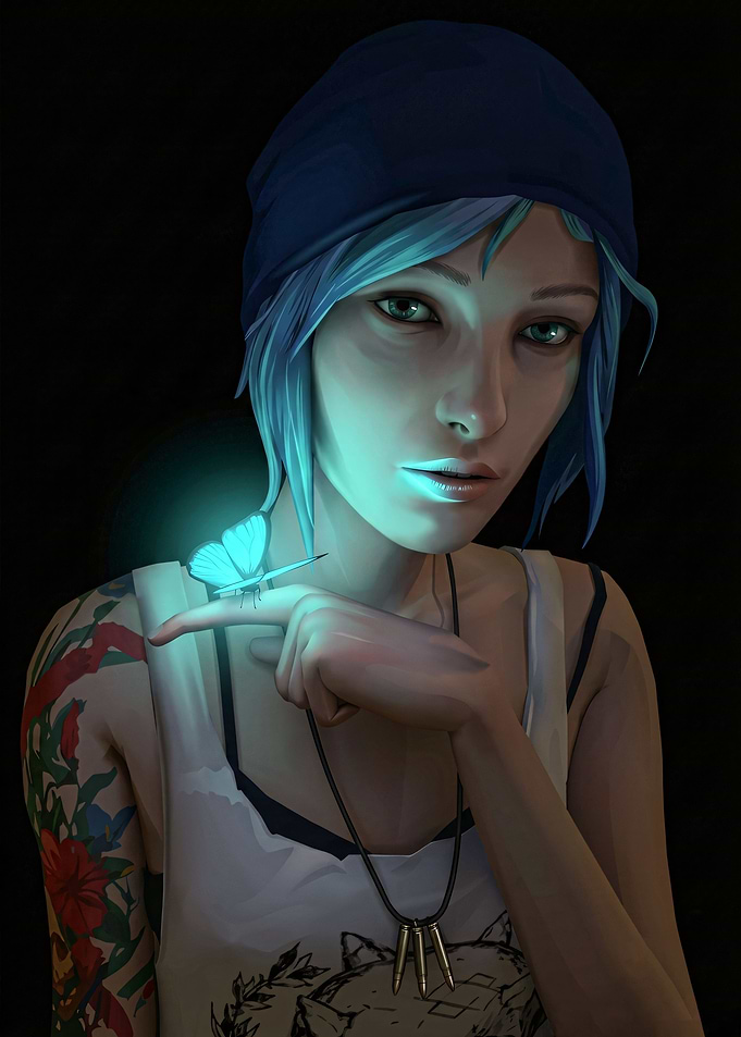 Chloe Price with Glowing Butterfly