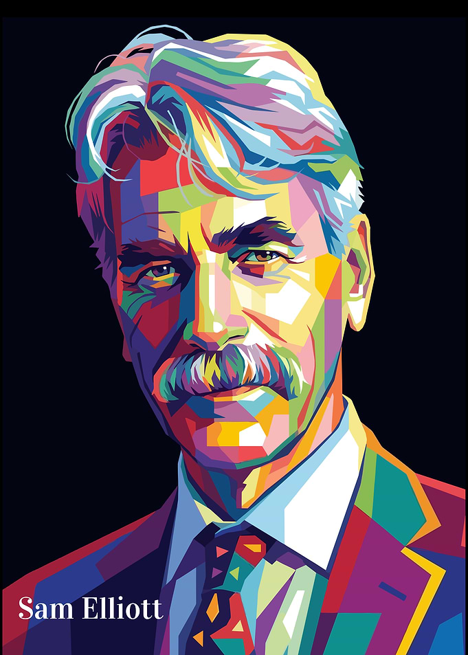 Sam Elliott Pop Art Portrait