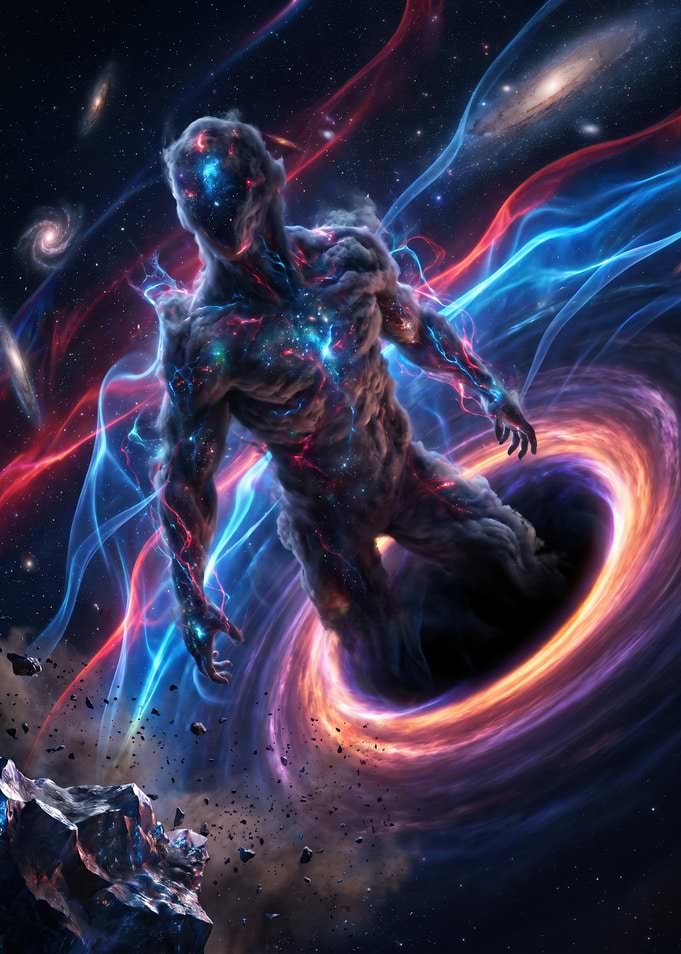 Cosmic Entity Emerging from Black Hole