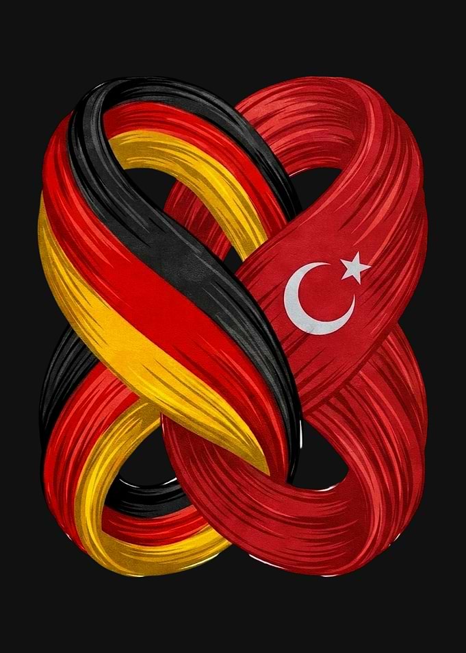 German and Turkish Flag Infinity Knot