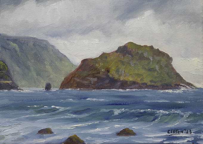 Coastal Seascape Oil Painting