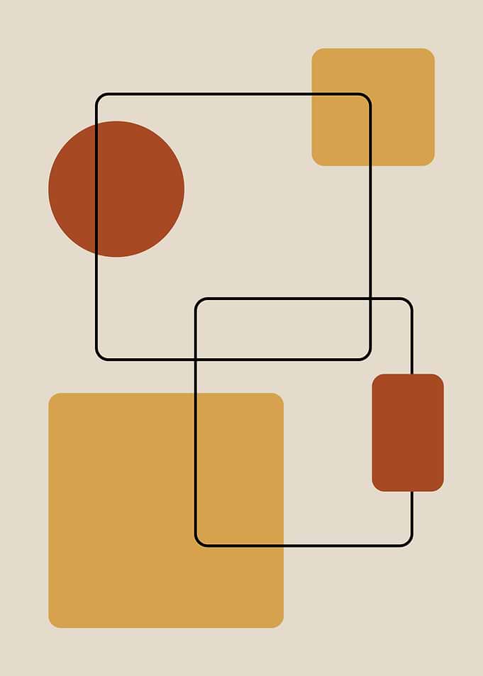 Minimalist Geometric Abstract Wall Art