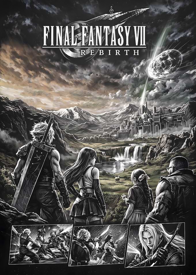 Final Fantasy VII Rebirth Poster