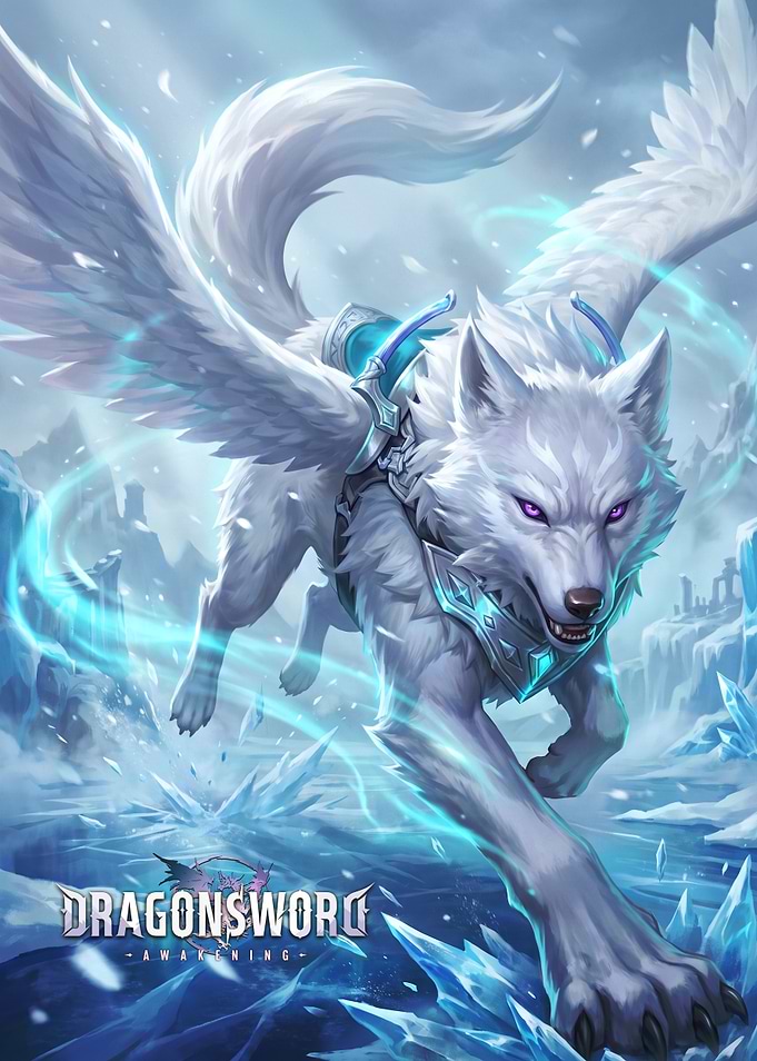dragonsword Winged Wolf