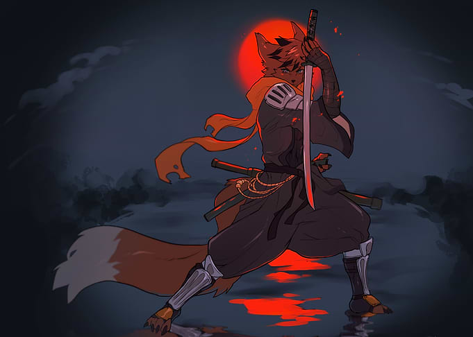 Fox Kenshin bloodmoon