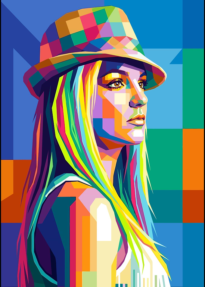 Britney Spears Pop Art Portrait