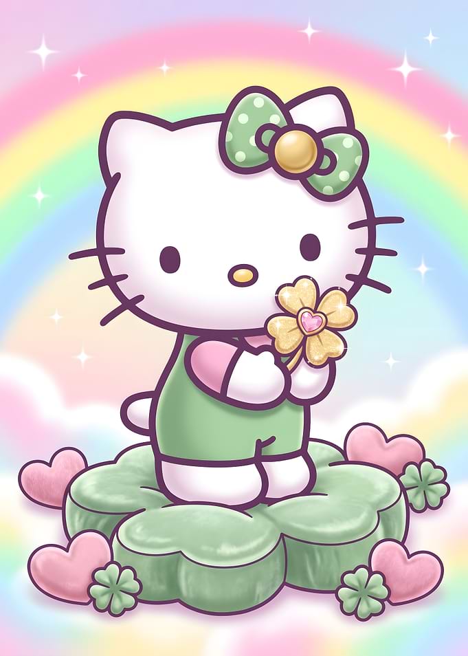 Hello Kitty with Lucky Clover