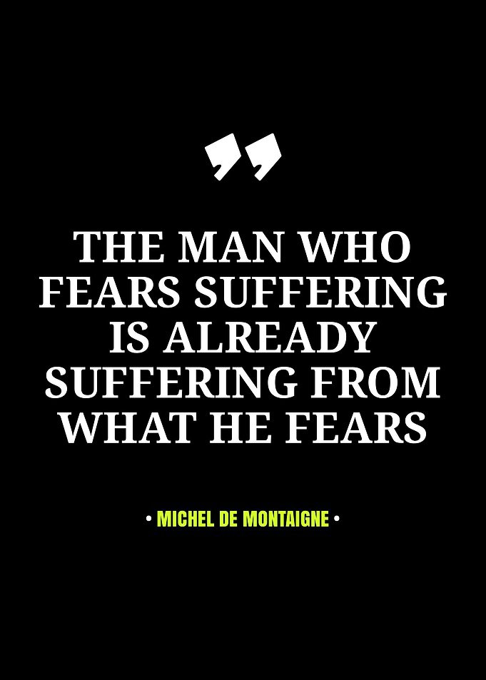Michel de Montaigne Quote Poster