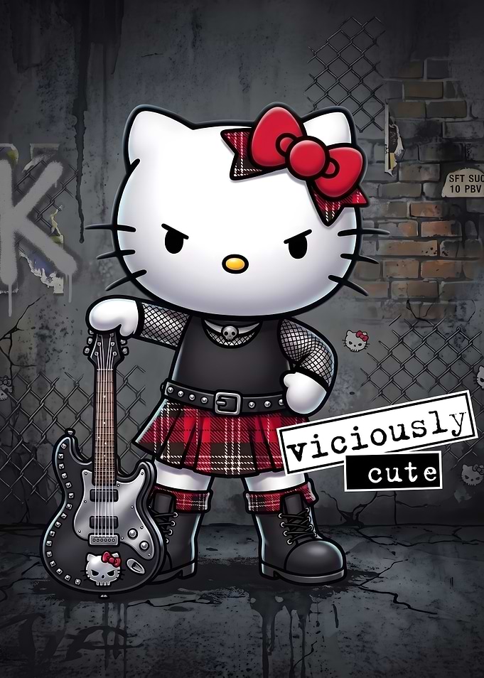 Punk Rock Hello Kitty
