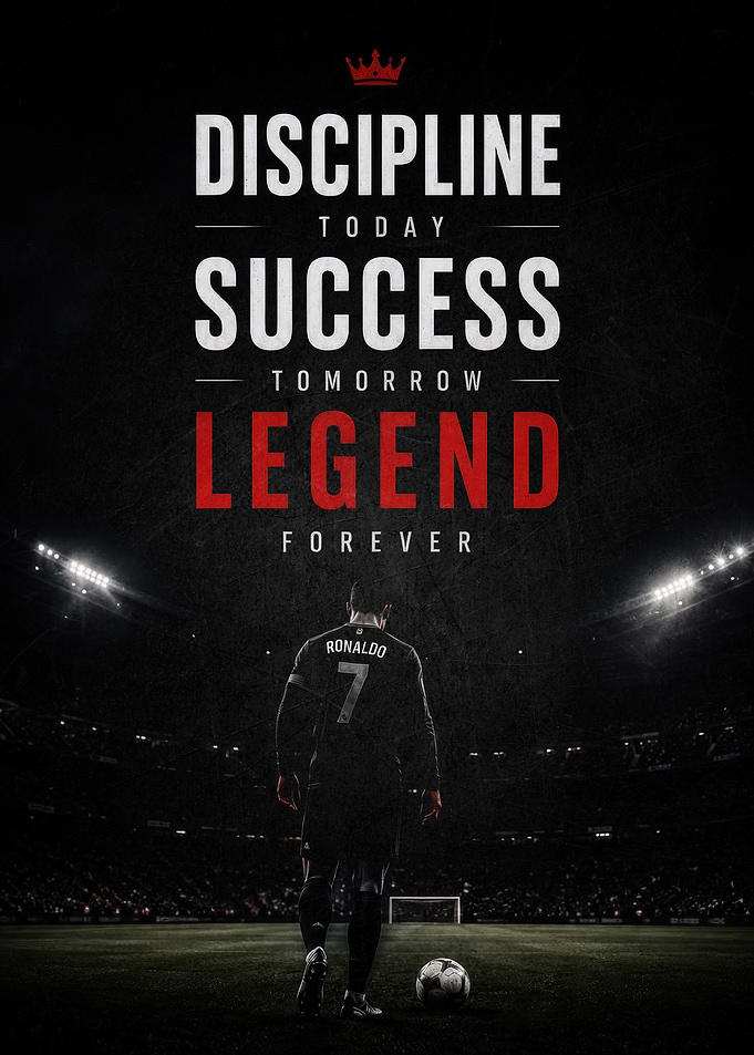 Cristiano Ronaldo Inspirational Soccer Poster