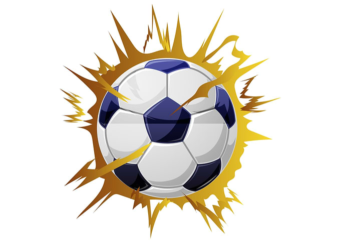 Exploding Soccer Ball Graphic