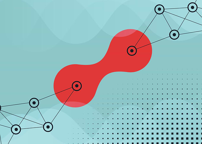 Abstract Network Connection Graphic