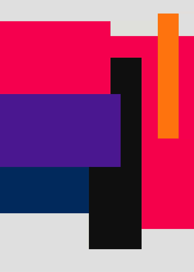 Minimalist Geometric Abstract Composition