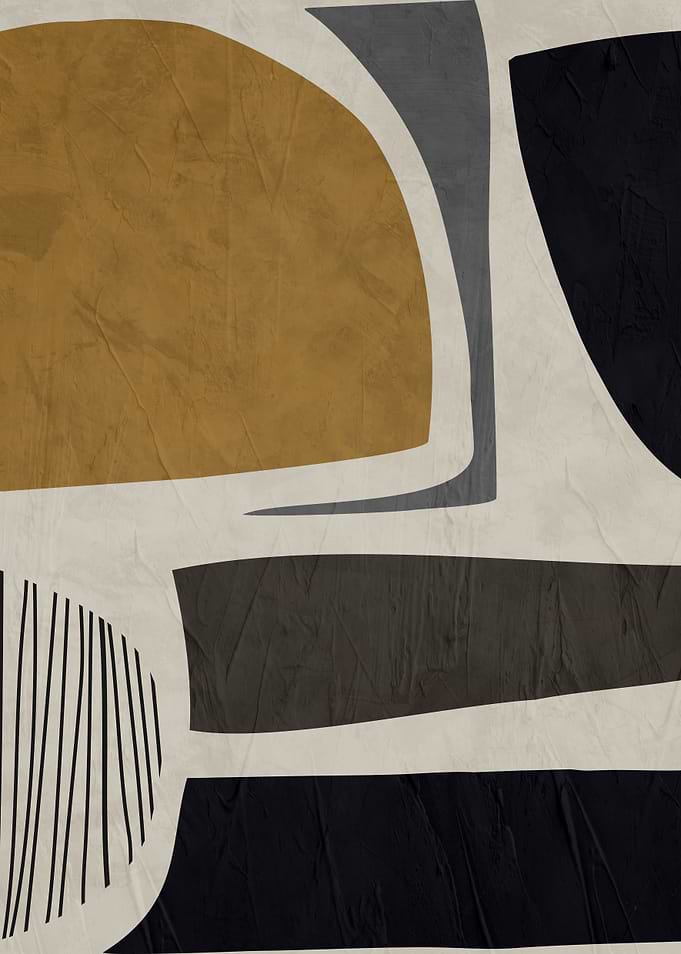 Abstract Mid-Century Modern Geometric Art