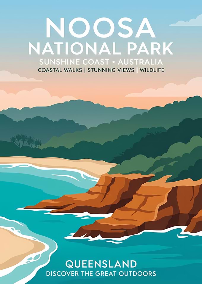 Noosa National Park Travel Poster