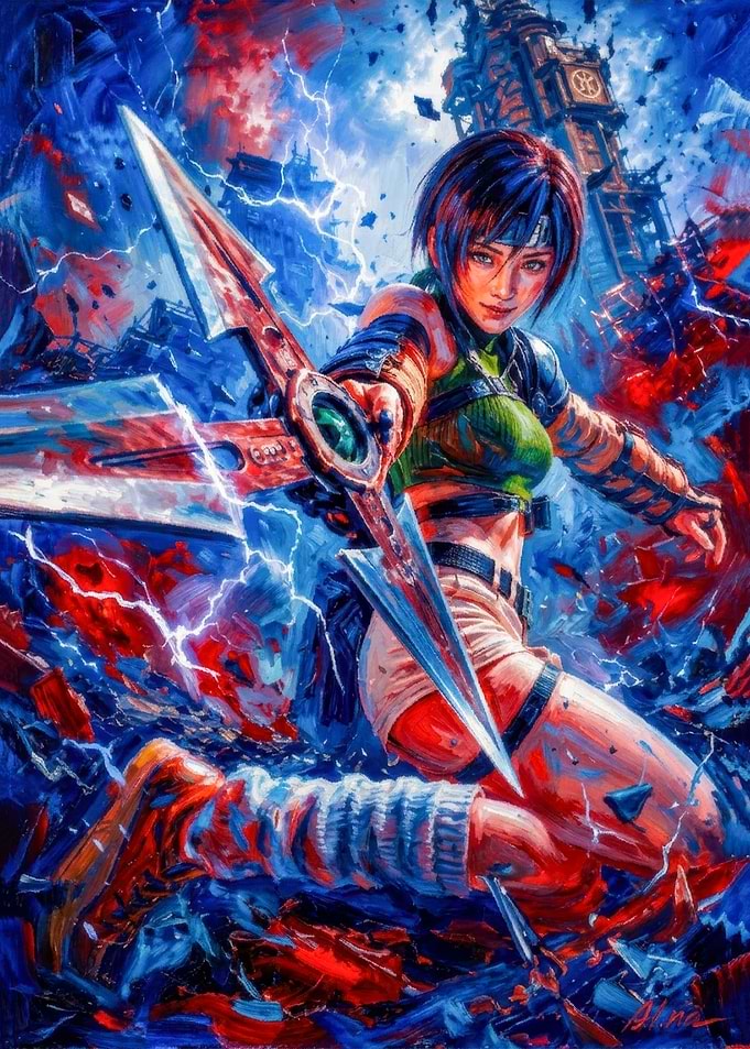 Yuffie Kisaragi Final Fantasy VII Art