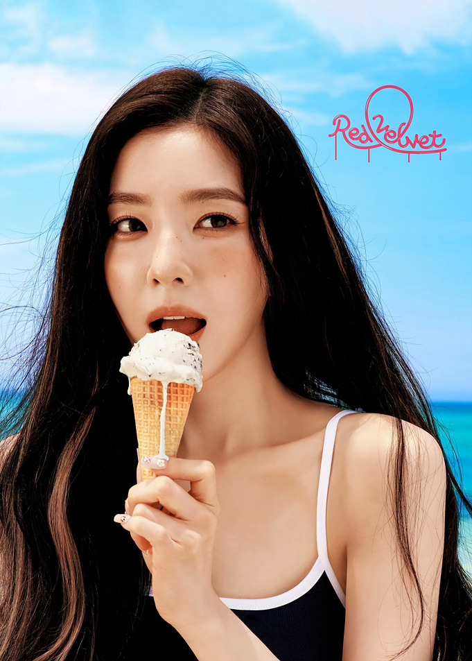 Irene from Red Velvet Eating Ice Cream