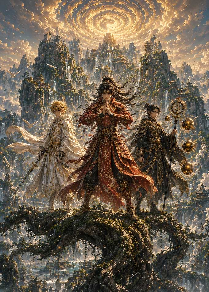 Three Warriors in Celestial Realm