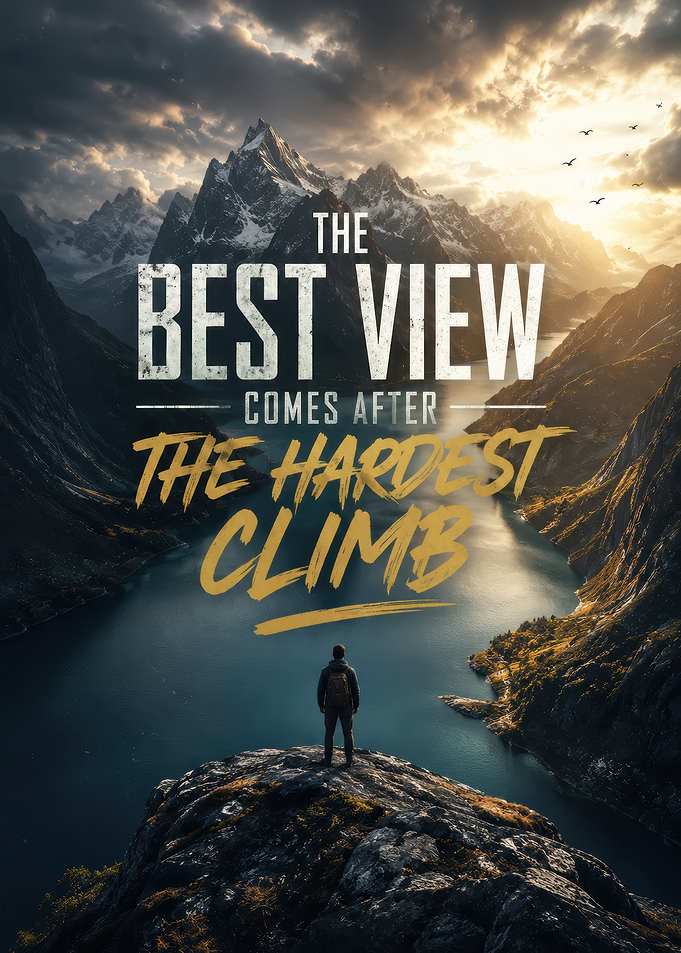 The Best View Inspirational Mountain Climbing
